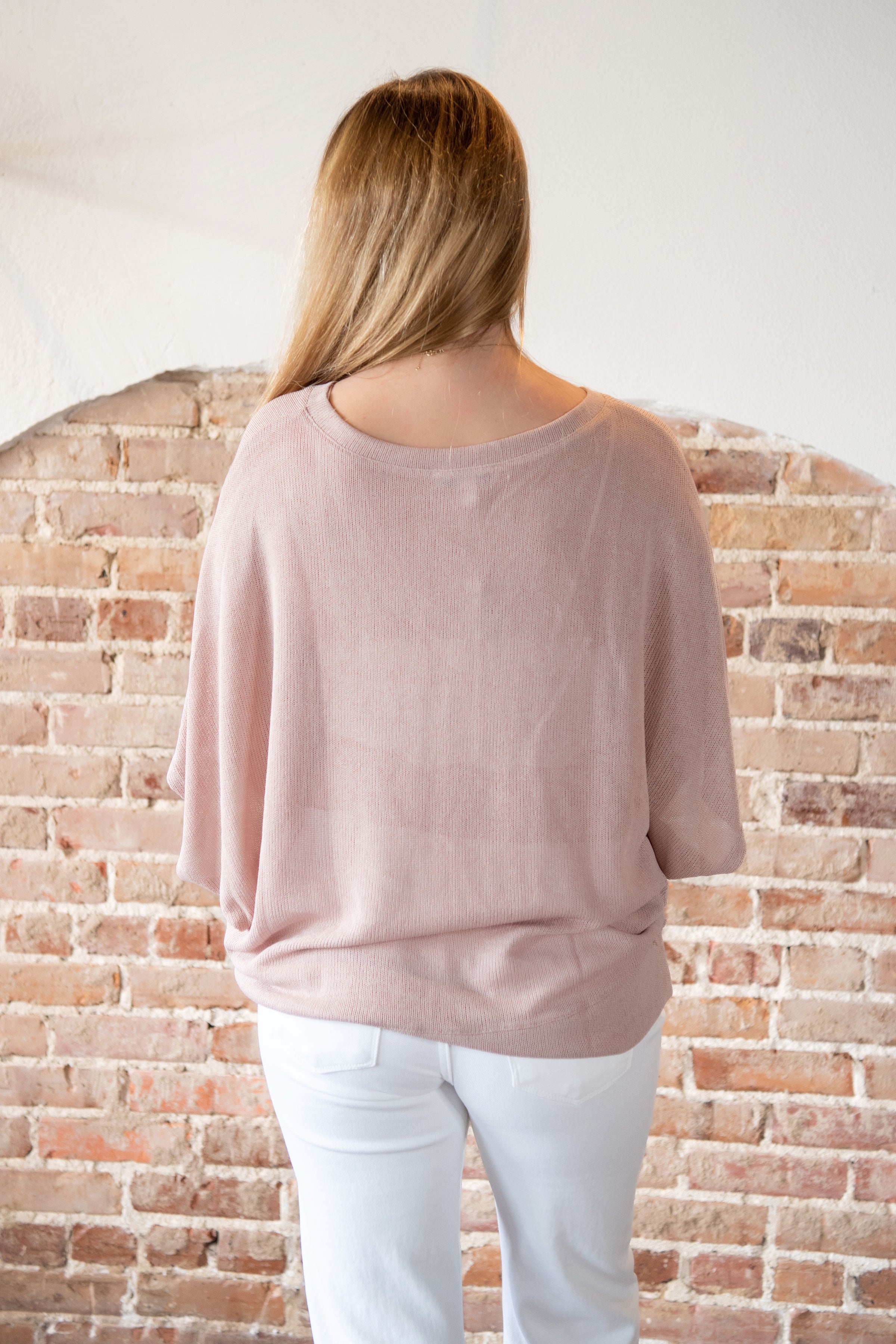 The Throw and Go Top, Dusty Rose